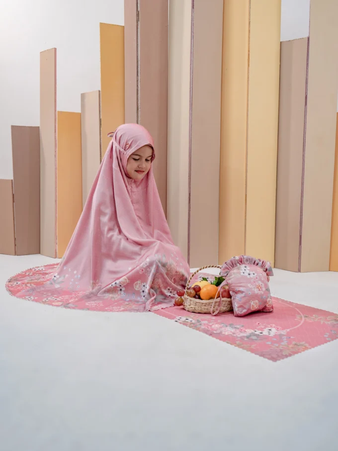 Mukena Couple Ibu dan Anak Turkish Pomegranate Series
