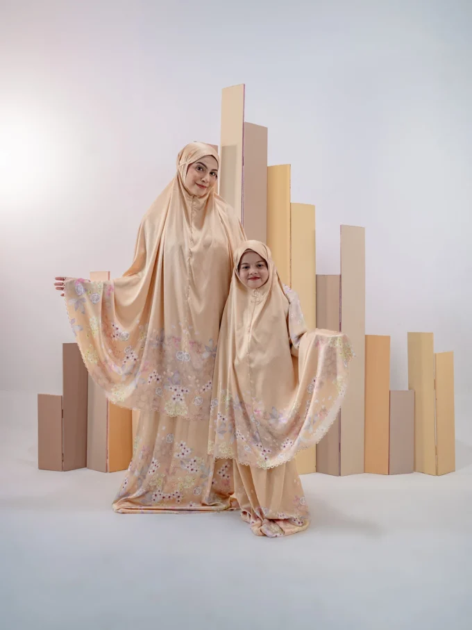 Mukena Couple Ibu dan Anak Turkish Pomegranate Series