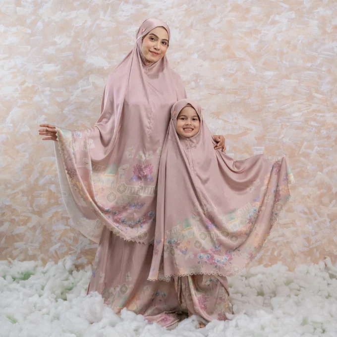 Mukena Couple Ibu dan Anak Zauza Series
